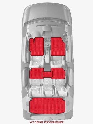 ЭВА коврики «Queen Lux» комплект для Ford Focus I Hatchback